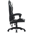 Gaming chair with 2D adjustable armrests 90&deg;&ndash;135&deg; backrest recline head and lumbar pillows up to 120 kg Core SGCH2 Black-White CNE-SGCH2W CANYON