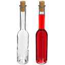 200 ml glass bottle with cork BROWIN 631222, 6 pcs., transparent, 200 ml