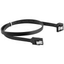 Lanberg SATA Datu Kabelis III 50CM CA-SASA-13CU-0050-BK, 6 Gb/s, 26 AWG, Vara, Melns, 2x7pin SATA, Taisni