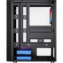 Gembird Fornax 2500 ARGB Datora korpuss CCC-FC-2500, 350mm, 200mm, 420mm, 4.4kg, SPCC, Tempered glass, 2x2.5" bays