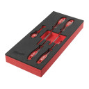 TRĪSPLAKŅU ROKTURA SKRŪVGRIEŽU PUTU MATERIĀLA IELIKTŅU KOMPLEKTI, SCREWDRIVER PH SET FOAM INSERT - 5 PC, 4932492393 MILWAUKEE