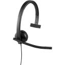 Logitech k&otilde;rvaklapid H570E Mono, 1,9 m kaabel, 31,5 - 20000 Hz, must, m&uuml;ra summutav mikrofon, in-line juhtimine