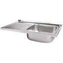 Ab K&ouml;&ouml;givalamu 9133910, 800 &times; 600 &times; 180 mm, roostevaba teras 0,6 mm, sifoon, pealepandav, v&auml;ljalaske diameeter 110 mm
