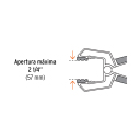 Suspaudimo replės maks. 38mm 17700 PRE-4 Truper