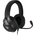 Genesis austiņas, Neon 213 RGB, NSG-2306, 20-20000 Hz, 32 &Omega;, -42 dB, vadu, melnas, RGB apgaismojums, skaļuma regulē&scaron;ana