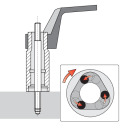 Nolauztu skrūvju ekstraktoru komplekts 1/2" 3/8" (17gab.) YT-06033 YATO