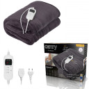 Elektriskā mīkstā sega 160&times;180 cm ar 7 apsildes līmeņiem 110&ndash;120 W vienai personai mazgājama koralflīsa brūna CR7418 Camry