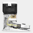 Karcher RVM 4 Comfort 300 L 1.269-130.0 Робот-пылесос и мойщик LiDAR 15000 Па Автоопорожнение со станцией 300 мл контейнер Сухая и влажная уборка Белый