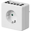 Goobay Automātiskais jaudas slēdzis 93256, AC 230 V, 3600 W, 16 A, 10 taimeru programmas, bērnu dro&scaron;a kontaktligzda