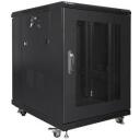 Lanberg Rack kapp 19" vabalt seisv 15U/600x800, FF01-6815-23B, RAL 9004, 72cm, 60cm, 84.8cm, 251&deg; esiseina avamine