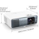 Benq Projektors TK710, 3840 x 2160, 3200 ANSI lūmeni, 600000:1 kontrasts, 1.3x tālummaiņa, 3D, 2x HDMI 2.0b