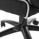 White Shark Spēļu krēsls LE MANS B-W, 49&ndash;57cm, 90&deg;&ndash;135&deg;, 120kg, koka rāmis, 60mm riteņi, regulējams augstums