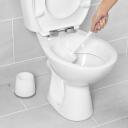 Beldray Tualetes birste LA080714UFFEU7, balta, plastmasa, 37.5x13.5x13.5cm, antibakteriāla, neslīdo&scaron;s turētājs
