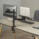Sbox LCD-LM01-2, 17"/43cm-32"/81cm, 13kg, 100x100, +45&deg;/-45&deg;, +90&deg;/-90&deg;, +180&deg;/-180&deg;, melna, tērauds/plastmasa