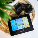 Laika stacija RCC 2MEASURE 260908 Elektroniska, bezvadu, apgaismota, melna