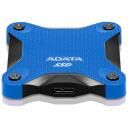 Adata SSD, SD620, SD620-512GCBL, 512 GB, USB 3.2 Gen 2, 520 MB/s, 460 MB/s, zila, triecienizturīgs, silikons