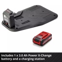 Robotizētais zāliena pļāvējs, EINHELL, 3413991, 500 m², 18V akumulators, bezsuku motors, automātiska atgriešanās uz uzlādes staciju