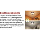 Emos LED prožektorius LORI ZV1164, 4,5 W, 345 lm, IP65, 110&deg;, 2700/4000 K, juodas, įmontuojamas