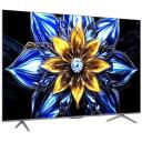 Tcl televizors 55T8C 55" 4K Ultra HD, QLED, 3840 x 2160, 350 cd/m&sup2;, 6.5 ms, DVB-C, DVB-S2, DVB-T2, Wi-Fi, Ethernet LAN, Bluetooth