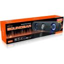 Media-Tech Звуковая панель MT3173, 5W RMS, 180Hz-20kHz, экранированные динамики, USB, LED подсветка