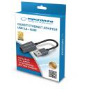 Esperanza ETHERNET adapteris ENA101, 0.18m, RJ-45, pelēks, IPv4/IPv6, IEEE 802.3, 1xRJ-45 ports