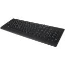 Lenovo USB klaviatuur 300 GX30M39655, 1.8m, 580g, juhtmega, QWERTY, must, ergonoomiline disain, pritsmekindlad klahvid
