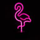 Manta Dekoratiivne lamp SNL79PK, 5 W, 12 cm, 10 cm, 25 cm, 3 x AA, 5 V, 2 m, LED, Flamingo