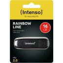 Intenso USB atmintinė 3502470 16 GB, USB 2.0, Skaitymo greitis 28 MB/s, Ra&scaron;ymo greitis 6.5 MB/s, Juoda