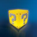 Paladone Super Mario Mini Bloka Gaisma PP3428NN, 11cm, LED, 1 spuldze, dzeltena/balta, galda/plaukta stiprinājums
