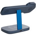 Беспроводная зарядная станция 3 in 1 мощностью 15 Вт Hexagon 310 Темно Серый Синий CNS-WCS310DGBL CANYON