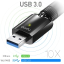 AirMax AC1300 Divu Joslu WiFi USB Adapteris USB 3.0 Antena Augsta Ienesība Melns Cudy WU1400