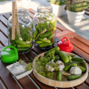 4 L klaaspurk plastkaanega &Oslash;100 k&auml;epidemega BROWIN 133405, 4 L, 16x16x29 cm