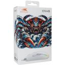 Baracuda Игровая мышь BGM-112 CRAB-W, 3600 DPI, 1.5m, 6 кнопок, белая, оптический сенсор, подсветка