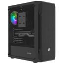 Natec FURY SHOBO KORPUSS SH4 RGB MIDI TORNEI AR LOGU, NFO-2153, 2x2.5, 2x3.5, 1x120mm, 1xUSB 2.0, 2xUSB 3.2, melns