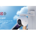 Ezviz C8PF CS-C8PF-2MP-W1 Lauko Dvigubo Objektyvo IP65 2MP 2K I&scaron;mani Pasukama 360&deg; Kamera MicroSD / Naktinis Matymas Balta