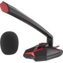 Genesis Spēļu mikrofons Radium 200 NGM-1392, 1.5m, 30dB, USB Type-A, kapacitatīvs, sarkans LED apgaismojums