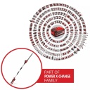 Telescopiska dzīvžogu šķēre Einhell, 3410585, 41 cm griešanas garums, 18 V motoru, 7 slīpuma iestatījumi