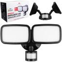 Maclean LED sienas lampa, MCE524 B, 20W, 1500lm, IP65, neitrāla balta 4000K, melna, 5-12m, 180&deg;, AC/DC