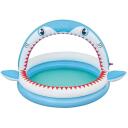 Bestway Vaikų baseinas Sharktastic 7352137, 163 x 127 x 92 cm, 130 l, PVC, vandens purk&scaron;tuvas, remonto pleistras