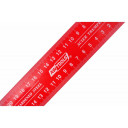 Koka meistaru tērauda mērlente ar alumīnija rokturi 350mm, divpusēja mm skala, AW29802, AWTOOLS