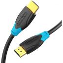 Vention HDMI kabelis 3M/AACBI 4K 60Hz, 18 Gbit/s, 3D, HDMI 2.0, Juodas, Auksiniai jungtys