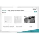 Digitus Datora korpuss ar iebūvētu filtra ventilatoru un līmeņa kājām, DN-CC 9002, IP54, RAL 7035, stikla durvis
