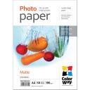 ColorWay fotopapīrs PM190050A4, 190 g/m&sup2;, A4, 50 loksnes, matēts, 2880 dpi, ātri žūsto&scaron;s