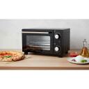 Esperanza Mini cepe&scaron;krāsns EKO007N, 10 L, 800 W, melna, mehāniskais taimeris, 250 &deg;C, 0.9 m vads, stikla durvis