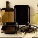 Russell Hobbs Cepe&scaron;pannu komplekts CW20701EU, 38cm, 35cm, 26cm, oglekļa tērauds, melna, taisnstūri