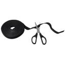 Logilink KAB0050 vadu siksna, Velcro lenta 4000 x 16 mm, melna, 4 m, 1.6 cm, divpusēja lente, spēcīga saķere