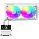 Gamemax protsessori jahuti GLACIER 240 LCD WH, 240 mm, 85.82 cfm, TDP kuni 280W, ARGB ventilaator