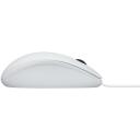 Logitech USB optiline hiir B100 910-003360, 800 DPI, 3 nuppu, 1.8m kaabel, ambidextrous, valge