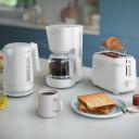 Philips Kavos aparatas HD7411/00, Galia 1080 W, Vandens talpa 1.25 L, Talpa 10 puodelių, Ekranas TFT, Spalva Balta