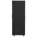 Lanberg Vaba seisva rack FF01-6842-12B, 600x800x2055mm, 42U, 800kg, IP20, 4 230V ventilaatorit, karastatud klaas